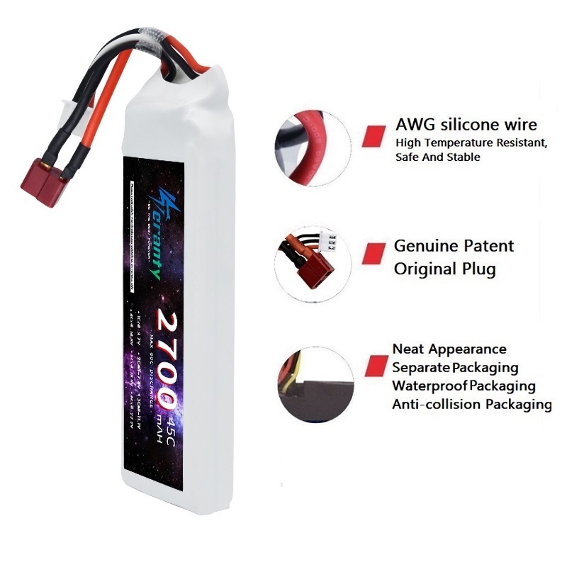 1/3PCS 2S 7.4V Lipo 배터리 2700mA - Drone Battery 3S 리뷰 및 가격